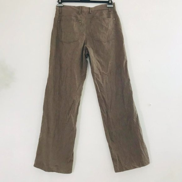 Brown and tan striped pants - Picture 3 of 4
